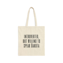 Load image into Gallery viewer, Introverted Dakota - Canvas Tote Bag
