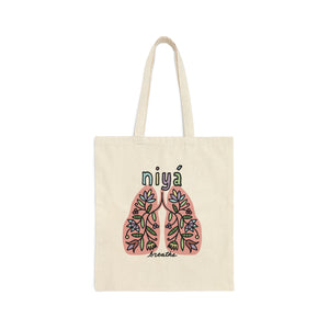 Niya | Breathe - Canvas Tote Bag