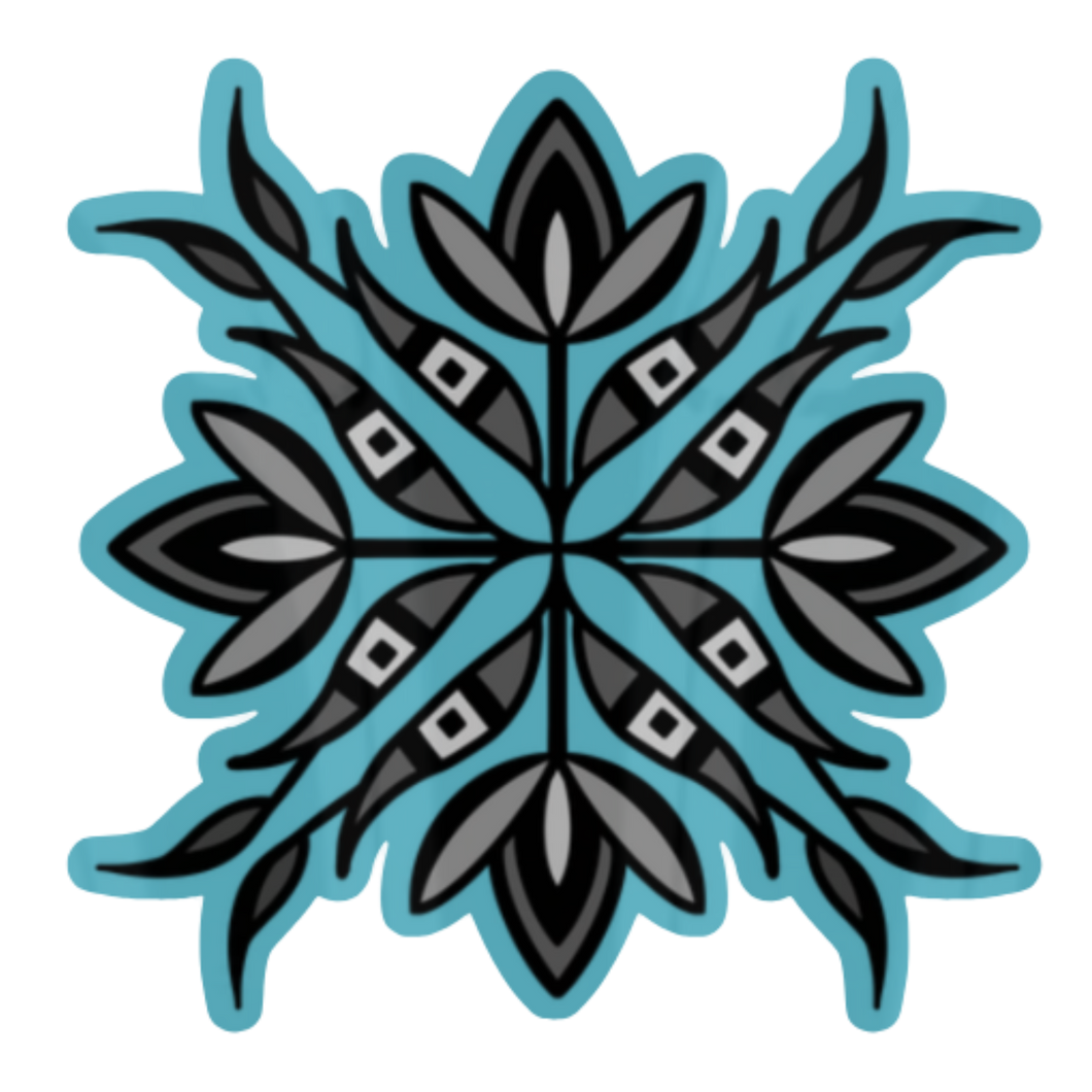 Wanáȟča Tópa | Four Flowers  - Vinyl Sticker