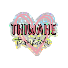 Load image into Gallery viewer, Thiwáhe Thewákiȟida/Thewákiȟila | I Love My Family - Glitter Sticker
