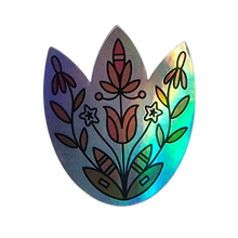 Load image into Gallery viewer, Wanáȟča Seasons | Season Flowers  - Holographic Sticker
