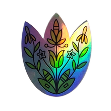 Load image into Gallery viewer, Wanáȟča Seasons | Season Flowers  - Holographic Sticker
