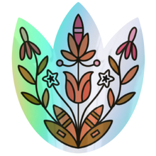 Load image into Gallery viewer, Wanáȟča Seasons | Season Flowers  - Holographic Sticker
