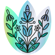 Load image into Gallery viewer, Wanáȟča Seasons | Season Flowers  - Holographic Sticker
