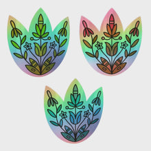 Load and play video in Gallery viewer, Wanáȟča Seasons | Season Flowers  - Holographic Sticker
