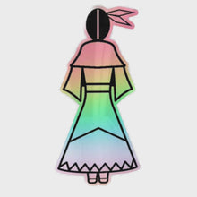 Load and play video in Gallery viewer, Wíŋyaŋ | Woman - Holographic Sticker
