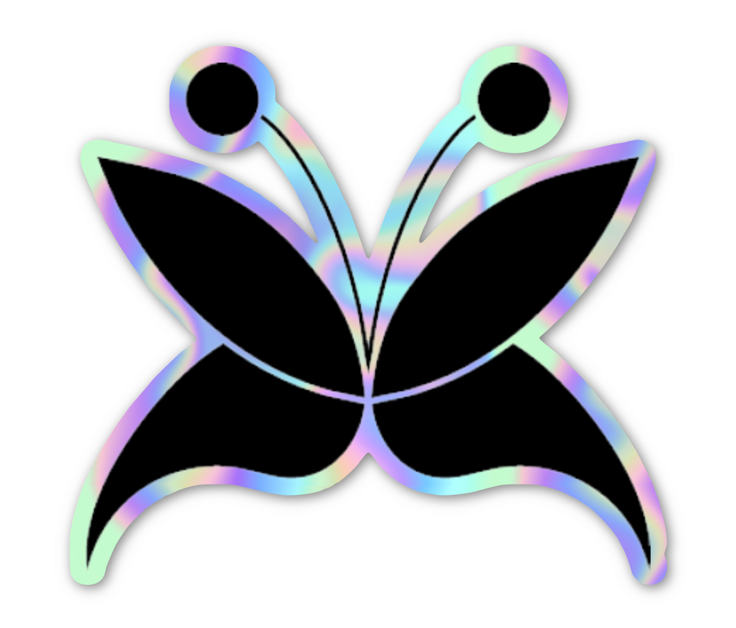 Kimímina Butterfly - Holographic Sticker