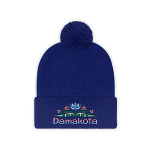 Damakota | I am Dakota - Embroidered Pom Pom Beanie
